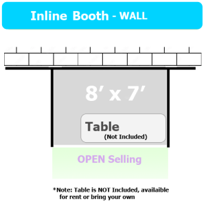 Artist / Vendor Space (INLINE WALL)